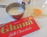 フライパンdeなめらかチョコプリン♪作り方1写真