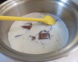 フライパンdeなめらかチョコプリン♪作り方2写真