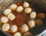白菜と肉団子のオイスターソース煮作り方2写真
