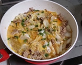 簡単♡豚肉と白菜の卵とじ作り方6写真