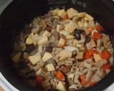 残ったおせちと餅を炊飯器で五目おこわ風作り方4写真