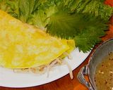 ベトナムのお好み焼き、バンセオ作り方7写真