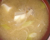 鮭とえのきのお味噌汁作り方5写真