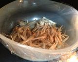 ゴボウと水菜のシャキシャキサラダ♪作り方1写真