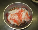 お正月に♪♪源助大根と鱈の白子の酢の物作り方3写真
