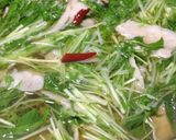 豚バラと水菜の簡単鍋作り方8写真