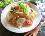 蕪とツナの梅海苔パスタ　わさび風味作り方14写真