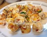 たこ焼き器 餃子の皮でアレンジ♪お花ピザ作り方7写真