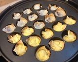 たこ焼き器 餃子の皮でアレンジ♪お花ピザ作り方8写真