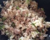 大根の葉でパパっとチャーハン＊作り方2写真