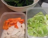 和風味の野菜たっぷりトックスープ作り方1写真
