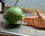 青パパイヤの簡単炒め煮（まるで大根）作り方1写真