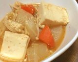 ピリ辛！中華風☆鶏豆腐味噌煮込み作り方5写真