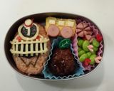 先取り！トッキュウジャー１号のキャラ弁当作り方8写真