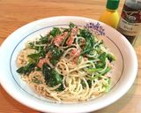 スモークサーモンとほうれん草のパスタ作り方4写真
