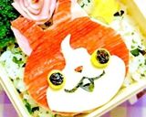 妖怪ウォッチ☆ジバニャン☆キャラ弁作り方5写真