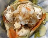 鶏むね肉でヘルシー☆野菜蒸し作り方7写真
