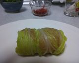 生姜風味でほっこり☆白菜ささみロール作り方7写真