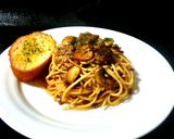 本格派キノコガーリックパスタ!!作り方4写真