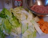 ✤豚肉団子と白菜の煮物✤作り方1写真