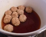 ✤豚肉団子と白菜の煮物✤作り方3写真