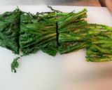 春菊の胡麻和え作り方1写真