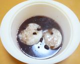 ゆであずきと餅★お正月にレンジおぜんざい作り方9写真