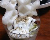 お餅アレンジ☆モッフルぜんざいパフェ作り方4写真