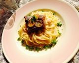 サーロインステーキ♥︎カルボナーラパスタ作り方5写真