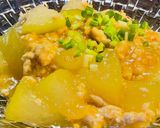 冬瓜の鶏肉そぼろあん煮作り方3写真