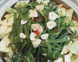 博多発☆あっさりもつ鍋～味噌味スープ～作り方7写真