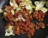キャベツとベーコンのトマトソースパスタ作り方5写真