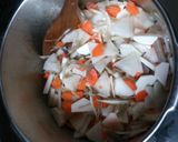 お野菜たっぷり☆うちの豚汁(麦みそ)作り方3写真