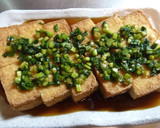 絹厚揚げのフワカリ焼き♪にんにくネギダレ作り方4写真