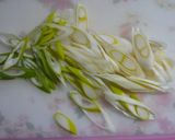 長ネギと桜えびの煮込みうどん作り方1写真