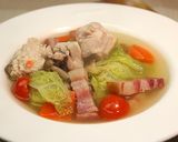 超簡単♪鶏肉と白菜の具沢山コンソメスープ作り方12写真