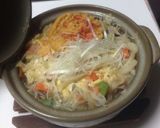 余り物消費！ 簡単鍋焼きうどん 栄養良！作り方2写真