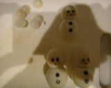 雪だるま　簡単キャラ弁　可愛いうずらの卵作り方3写真
