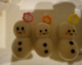雪だるま　簡単キャラ弁　可愛いうずらの卵作り方4写真