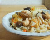 母直伝*鶏としめじの洋風炊き込みご飯作り方10写真