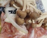 鮭と鶏肉のホイル蒸し作り方5写真