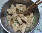 鶏むね肉のピリ辛マヨ和え。作り方4写真