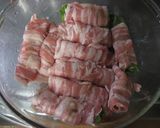 レンジでチン！梅しそとろろ昆布の豚肉巻き作り方3写真