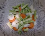 たっぷり野菜と鱈の白ワイン蒸し作り方4写真