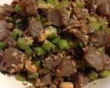 大根の葉とこんにゃくの甘辛味噌炒め作り方4写真