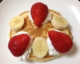 簡単デコレーション☆ケーキ風パンケーキ作り方2写真