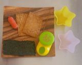 冬のキャラ弁♥フードを被った女の子♪作り方1写真