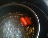 冬のキャラ弁☆赤ウインナーの手袋作り方1写真