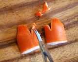 冬のキャラ弁☆赤ウインナーの手袋作り方4写真