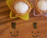 冬のキャラ弁♥フードを被った女の子♪作り方7写真